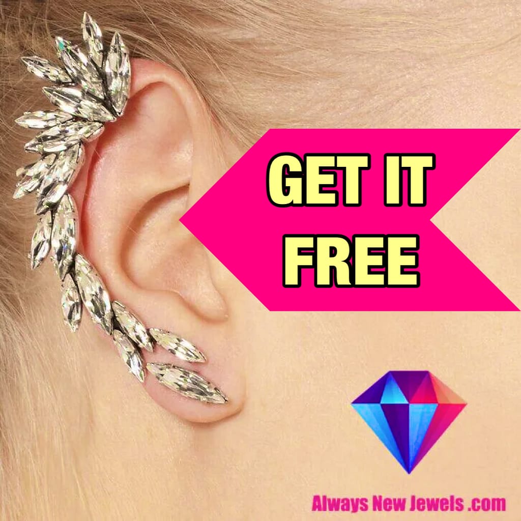 Right Ear Crystal Rhinestone Cuff Wrap Always New Jewels